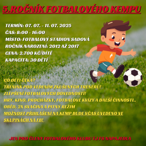 5.ročník letního fotbalového kempu - Přihlášení 1